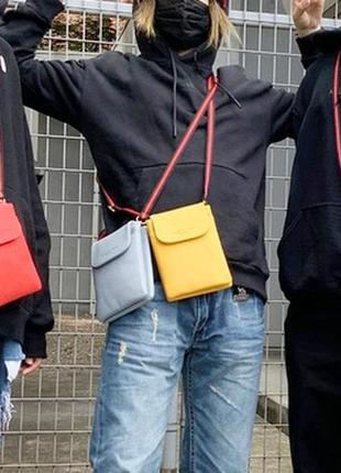 Женская сумочка через плечо, женская сумка кроссбоди, мини сумочка для телефона6 фото