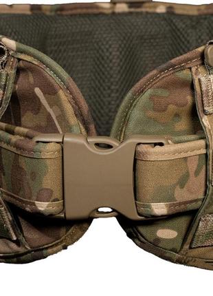 Тактичний пояс бойовий рпс м3 з карманом під балістичний пакет...5 фото