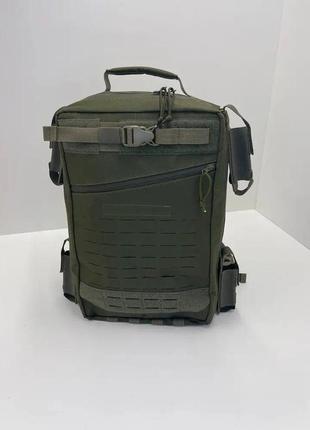Тактичний медичний рюкзак з 4 контейнерами + 4 на торцях підсу...