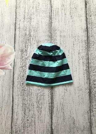 Крутая котон шапка головной убор двойная размер 54/56 в полоску