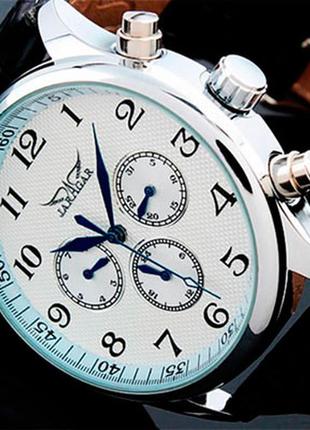 Jaragar чоловічий механічний годинник jaragar elite white