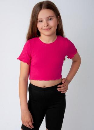 Кроп топ рубчик