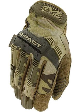 Рукавиці демісезонні повнопалі mechanix m-pact gloves мультика...