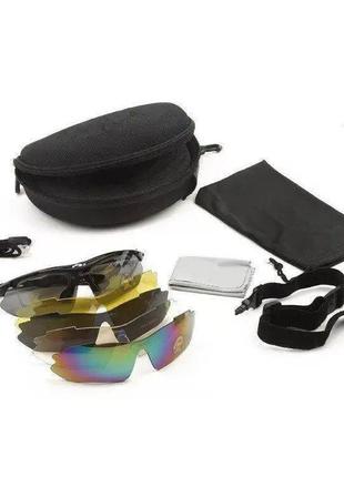 Захисні окуляри чорні rockbros original polarized преміум клас...