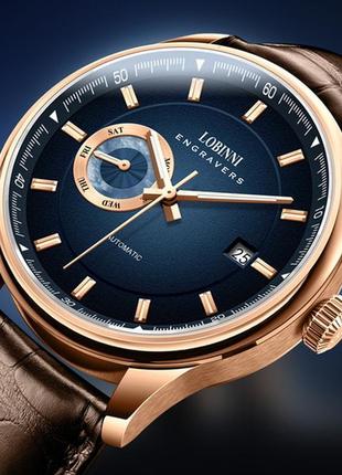 Lobinni чоловічий механічний годинник lobinni favorite