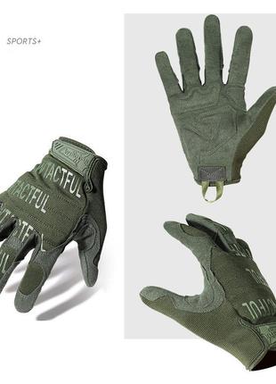 Тактичні рукавички військові повнопалі xl олива2 фото