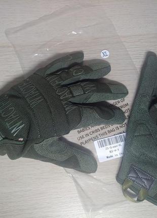 Тактичні рукавички військові повнопалі xl олива3 фото