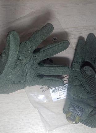 Тактичні рукавички військові повнопалі xl олива4 фото