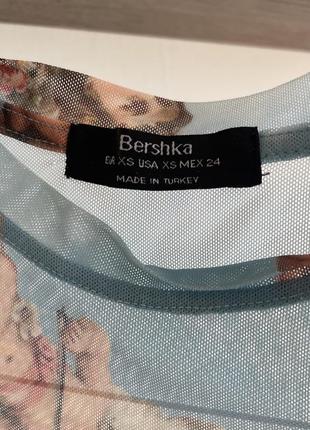 Футболка топ в сеточку bershka3 фото