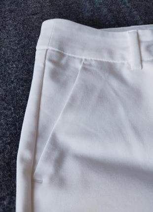 Классические прямые белые брюки4 фото