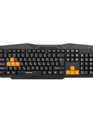 Клавіатура frimecom fc-302-usb usb black-orange
