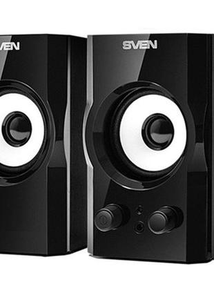 Акустична система 2.0 sven sps-605 glossy black