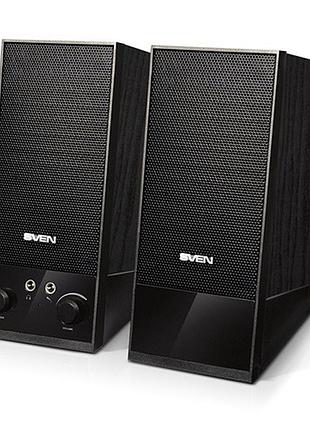 Акустична система 2.0 sven sps-604 black