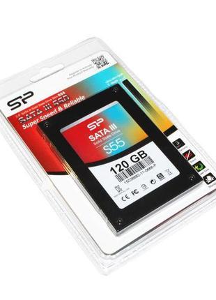 Жесткий диск (ssd) 2.5" 120gb silicon power slim s55 (sp120gbs...