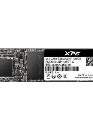 Жесткий диск (ssd) m.2 128gb a-data xpg sx6000 lite (asx6000ln...