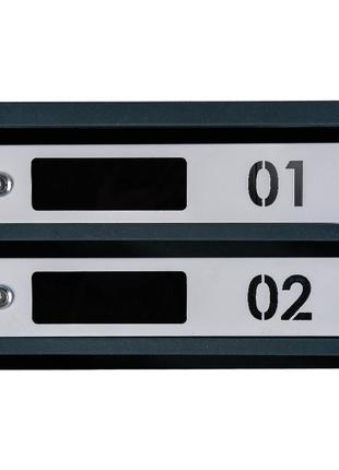 Поштовий ящик галіндустрія багатосекційний яп09d на 9 квартир антрацит-сірий 1050x390x2003 фото
