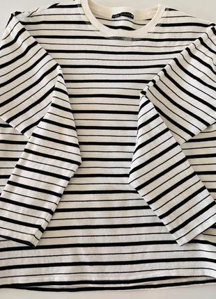 Тільняшка , кофта в полоску zara s 26р.
