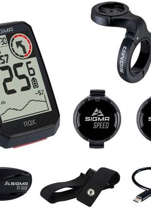 Комп'ютер sigma sport rox 4.0 sensor set (чорний)