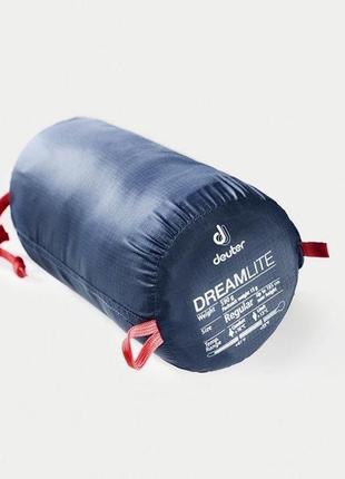 Спальник deuter dreamlite (l, navy-cranberry, лівий)2 фото