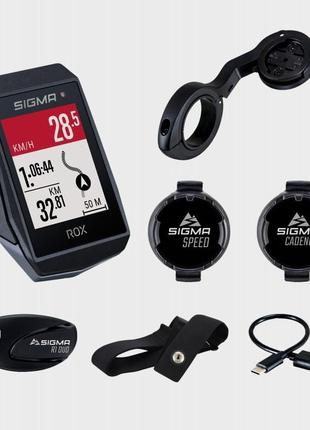 Комп'ютер sigma sport rox 11.1 evo sensor set (чорний)