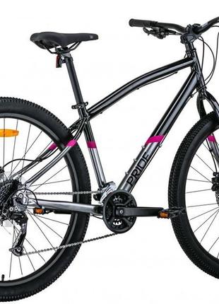 Велосипед 27,5" pride rocksteady al 7.2 рама - xl 2023 чорний
