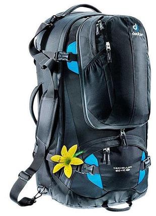 Рюкзак deuter traveller 60 + 10 sl (black-turquoise)