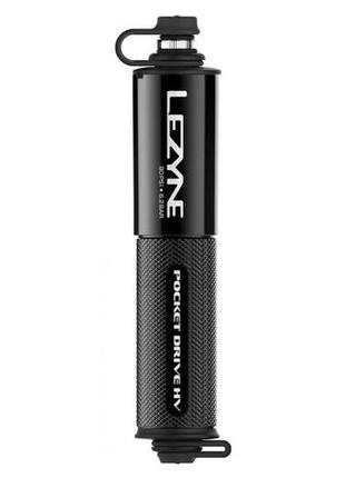 Ручний насос lezyne pocket drive hv (чорний)