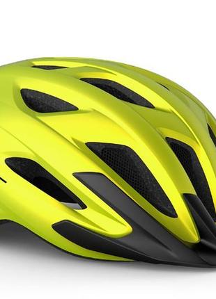 Шолом met crossover mips ce (lime yellow metallic | matt xl (6...