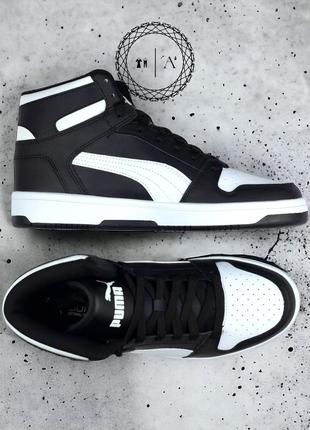 Puma rebound Біла sl 369573-01 black/white мужские кроссовки