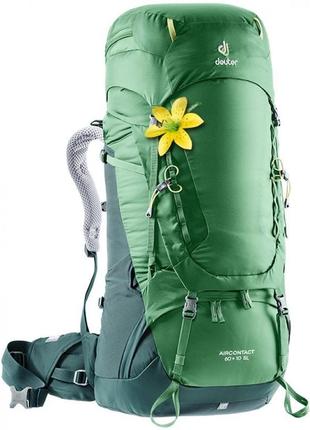 Рюкзак deuter aircontact 60 + 10 sl (leaf-forest)