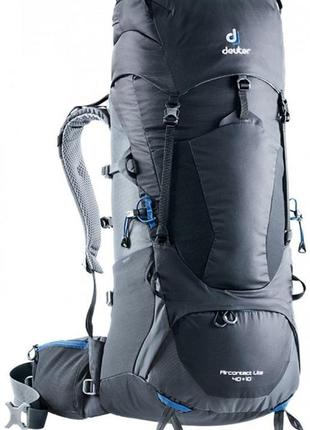 Рюкзак deuter aircontact lite 40 + 10 (black-graphite)