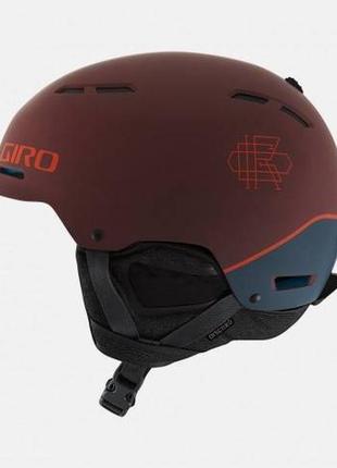 Шолом зим. giro orange box (55,5-59 см, матовий maroon/turbule...