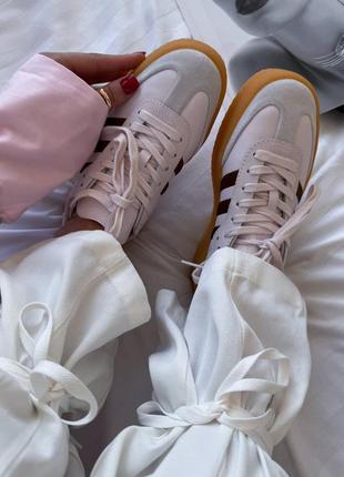 Кроссовки женские adidas samba platform clear pink4 фото