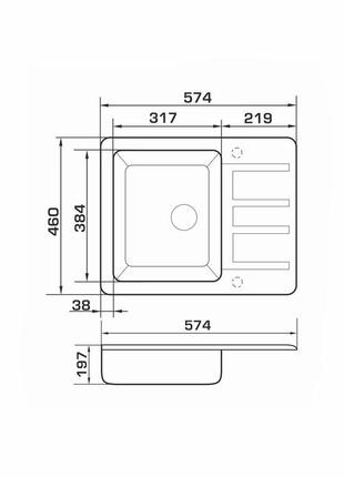 Гранітні мийки granado alanis