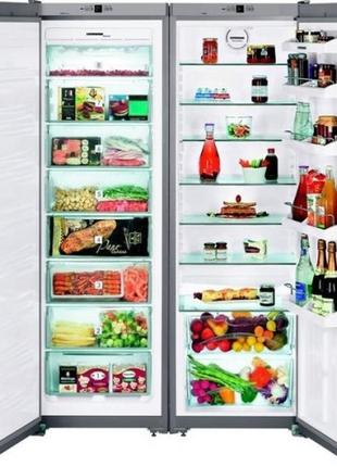 Холодильник двокамерний side-by-side liebherr sbsesf 7212