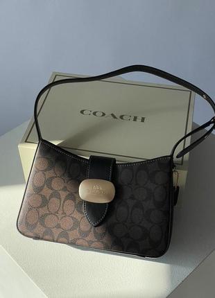 Сумка coach eliza shoulder bag in signature canvas