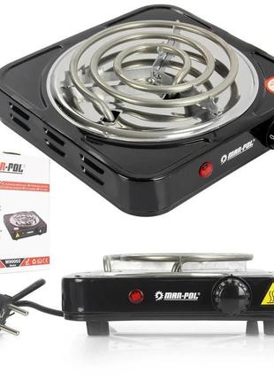 Електропліта спіральна mar-pol m92 ( 1 конфорка, мощена 1000 вт)