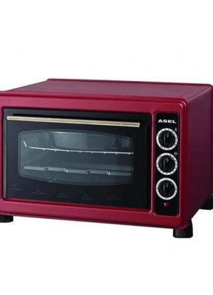 Духовка настільна asel af 33-23 (об'єм 33 літра) бордо