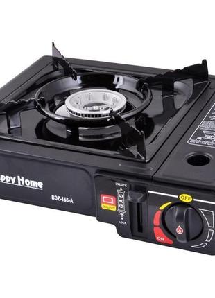 Портативна газова плита подвійної дії з адаптером в кейсі well...