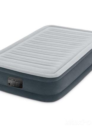 Надувне ліжко intex 67766, 99 х 191 х 33 см, вбудований електр...