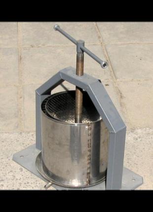 Прес для соку винограду нержавійка 15л вінниця