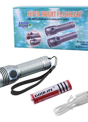 Ліхтар small sun r842-t6, зу micro usb, 1х18650, zoom