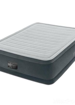 Надувне ліжко intex 64414, 152 х 203 х 46 см, вбудований елект...