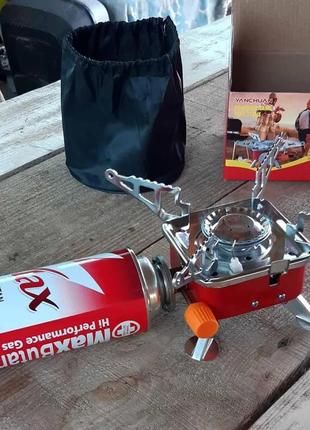 Портативна газова плита туристична з п'єзоподжичем yancuan yc-...