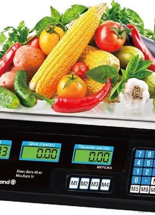 Торгові ваги з лічильником ціни vilgrand ves-6v-40