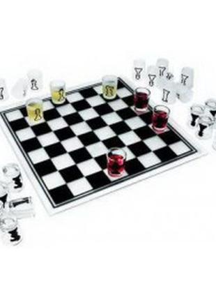 Алко шахи-чарки (40х40см, скло) №086м