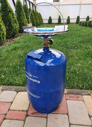 Комплект газовий кемпінговий балон euro camping 12 л (з перехі...