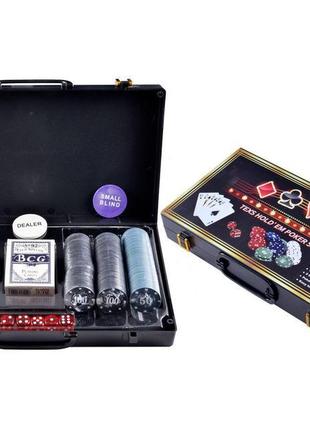 Покерний набір в кейсі на 300 фішок номіналом