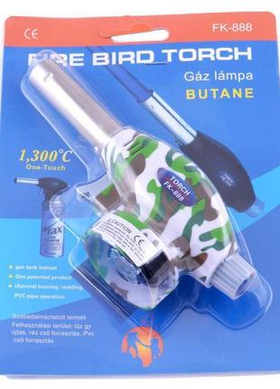 Автоматичний газовий пальник fire bird torch fk-888 (зелений, ...