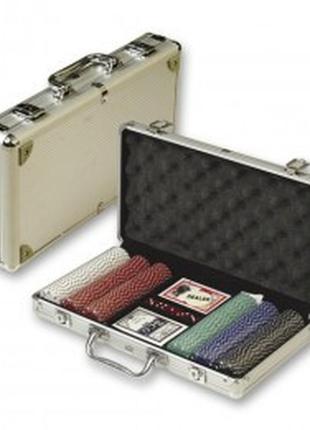 Покерний набір в алюмінієвому кейсі на 300 фішок №300